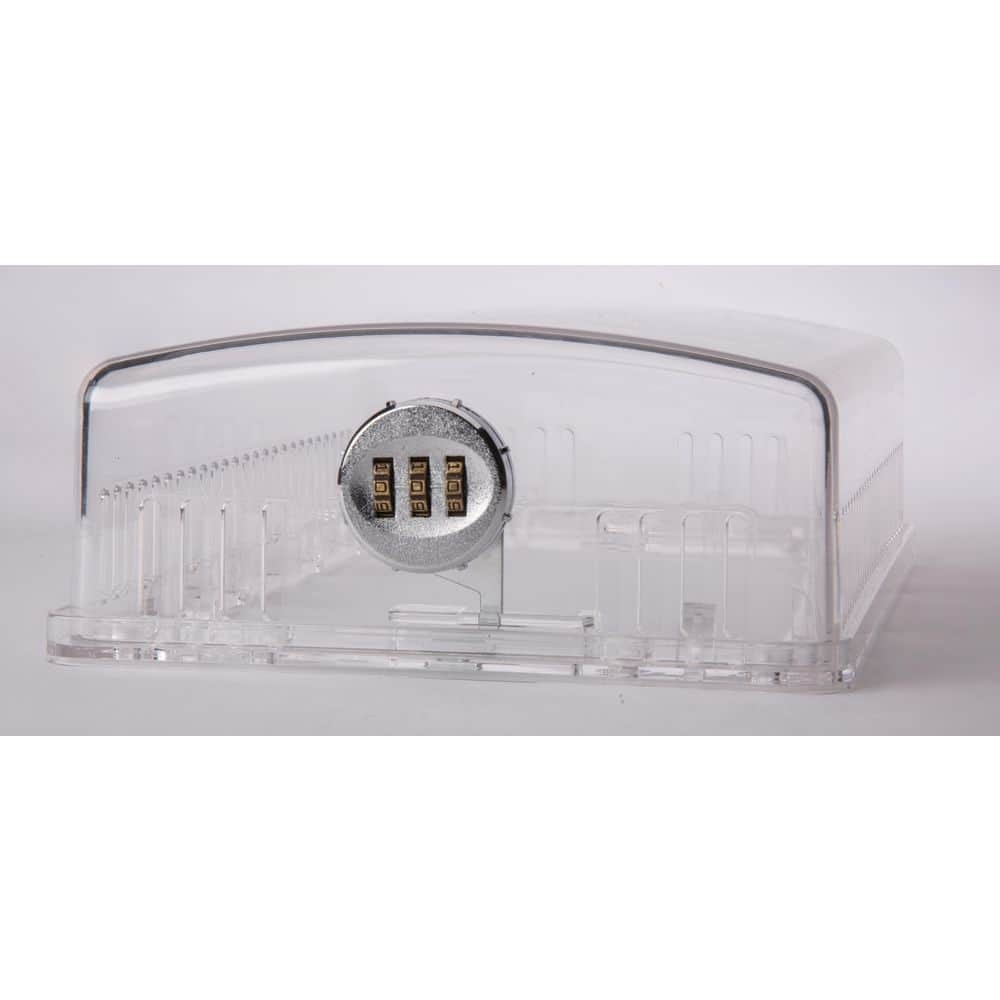 StatGuardPlus Universal Thermostat Guard Clear wChangeable Code Combination Lock