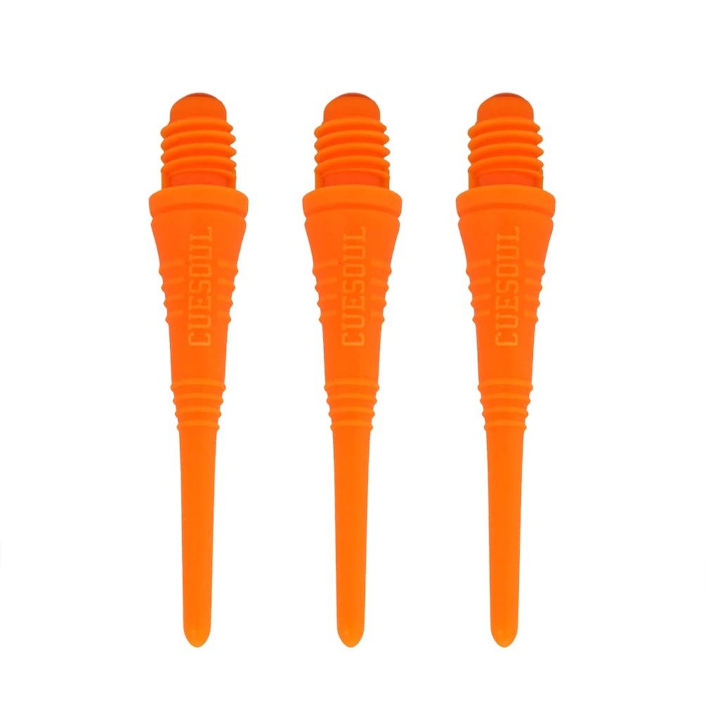Orange Soft Tip Points 100 Pieces for Soft Tip Darts