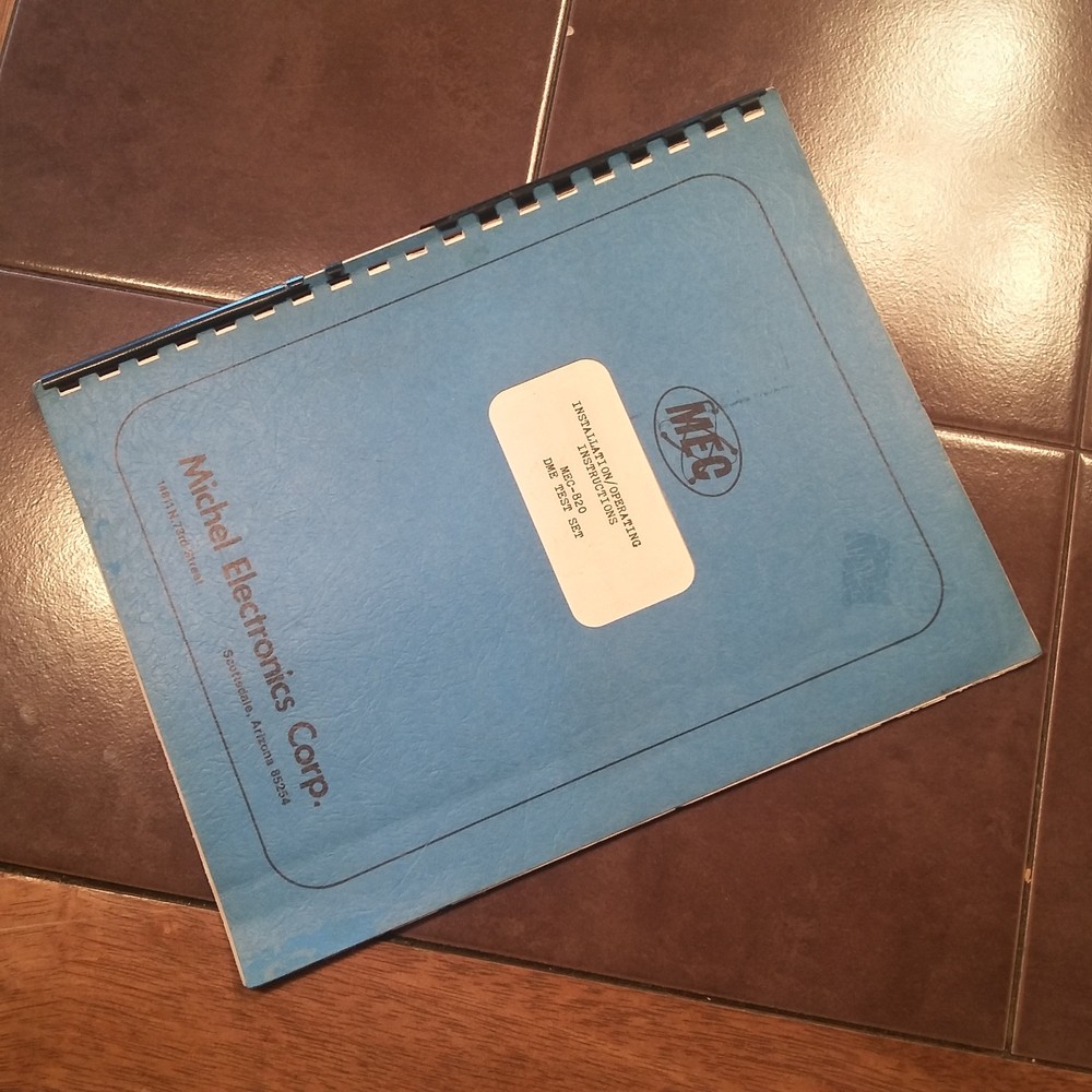 Michel MEC 820 DME TestSet Operation Manual
