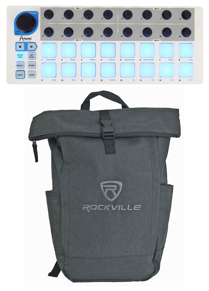 Arturia BeatStep 16-Step Analog Sequencer Midi USB DJ Pad Controller+Backpack