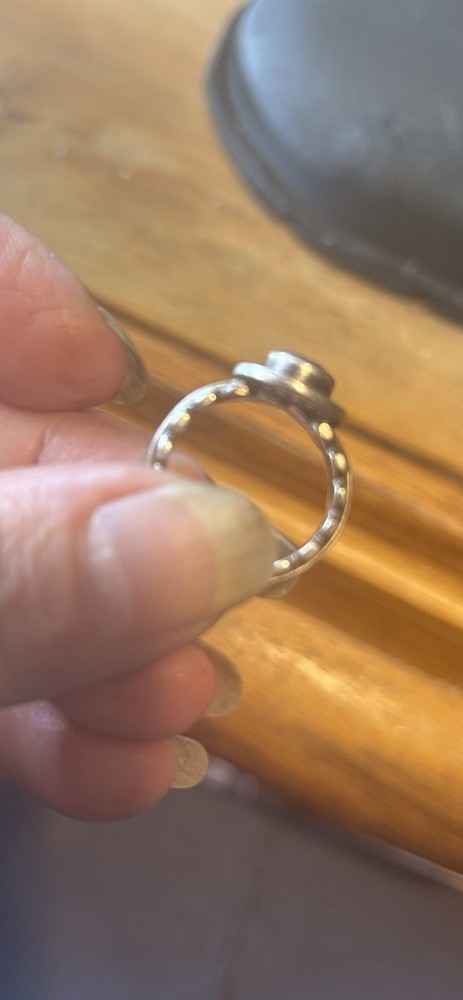 Sterling Silver Topaz Ring.