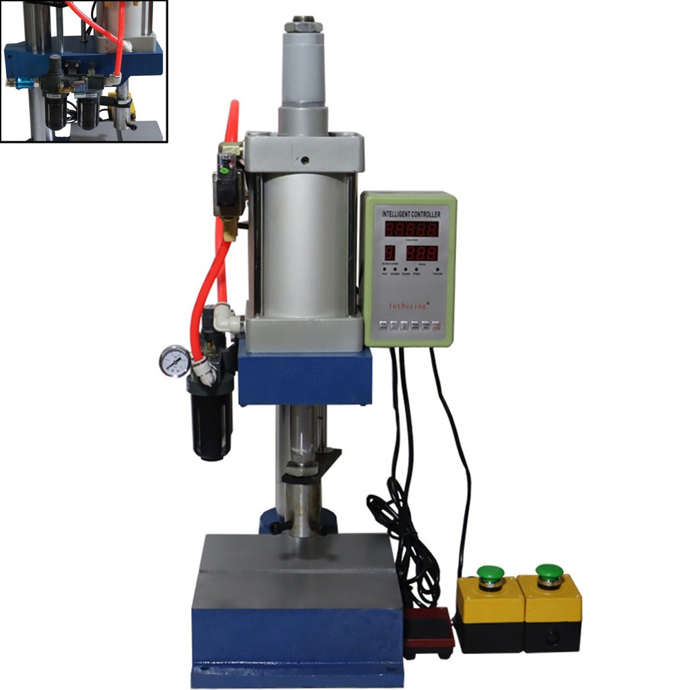 1763Lbs Pneumatic Punch Press Transfer Machine w/Display Controller 2 Buttons