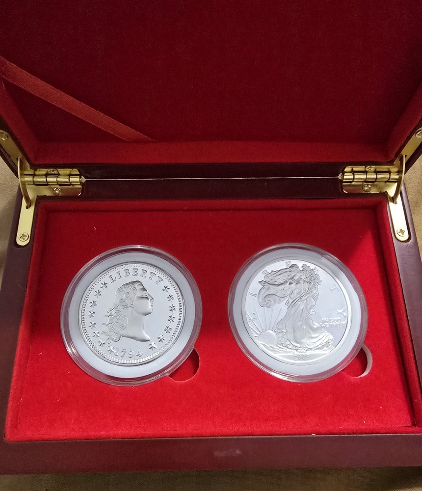 Set-2009 CLAD Silver Eagle Proofs / 1794 Liberty Silver Proof Authentic