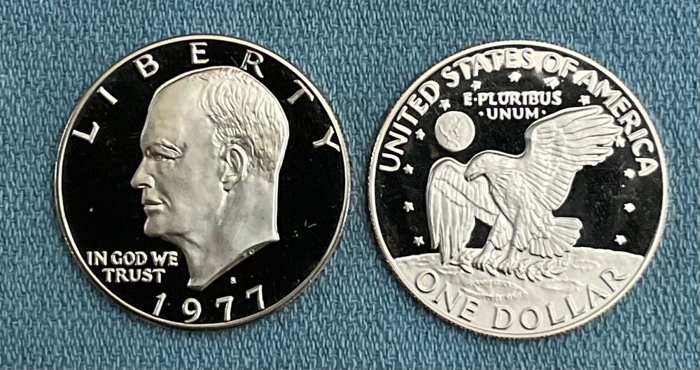 1977 S - EISENHOWER DOLLAR GEM PROOF CN-CLAD
