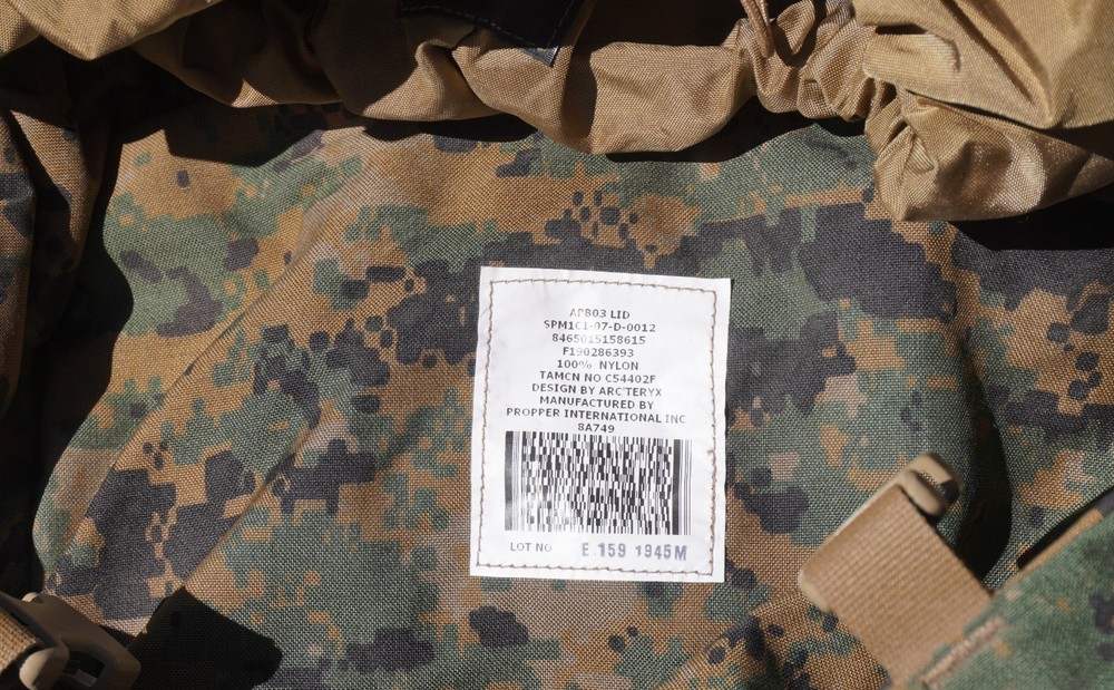 propper USMC APB03 main pack backpack & hipbelt medium & lid