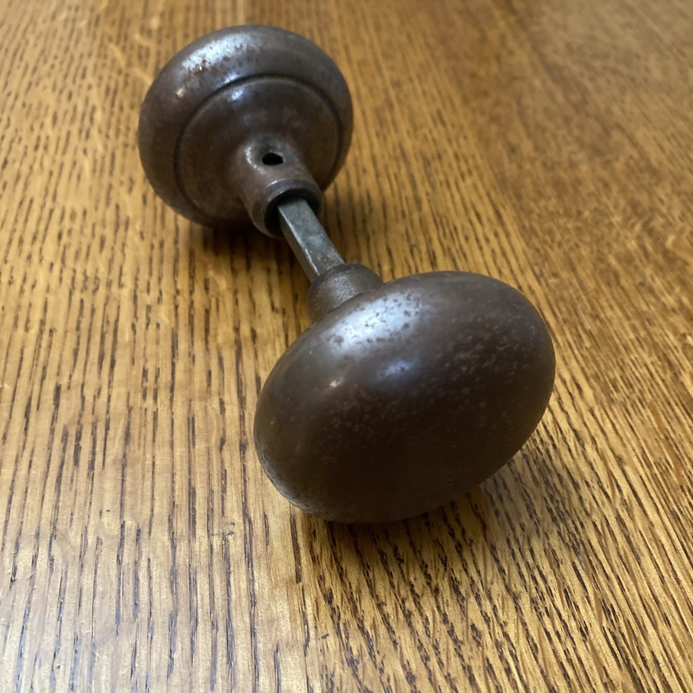 Vintage Door knobs. metal, round