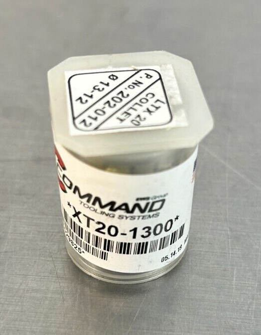 XT20-1300 COMMAND TOOLING SYSTEM COLLET - Brand New