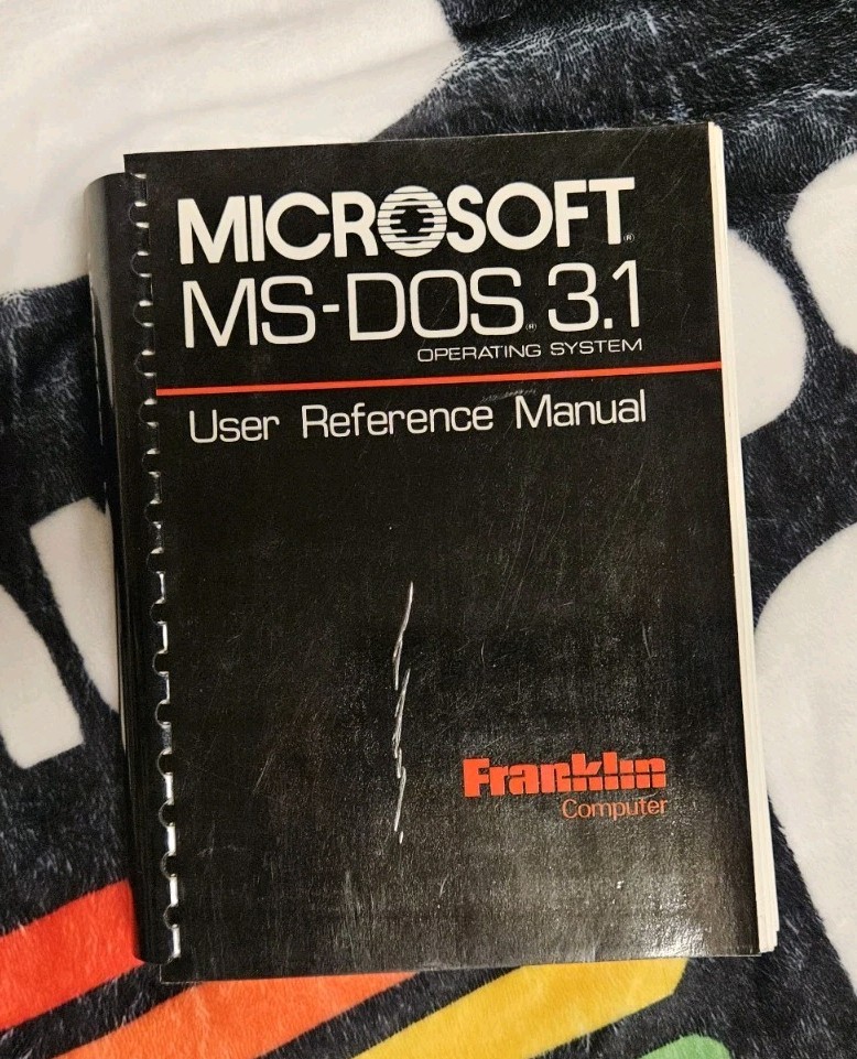 Microsoft MS-DOS 3.1 User Reference Manual + Franklin Computer Supplement