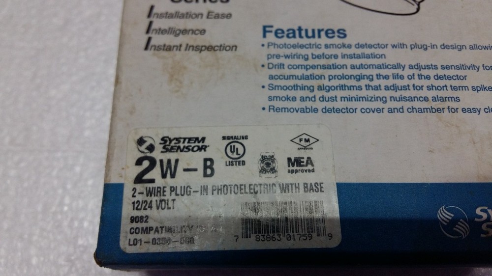 System Sensor 1400 Smoke Detector NIB