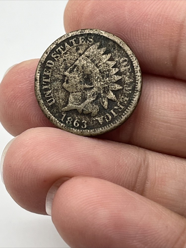 1863 1C Indian Cent #0697