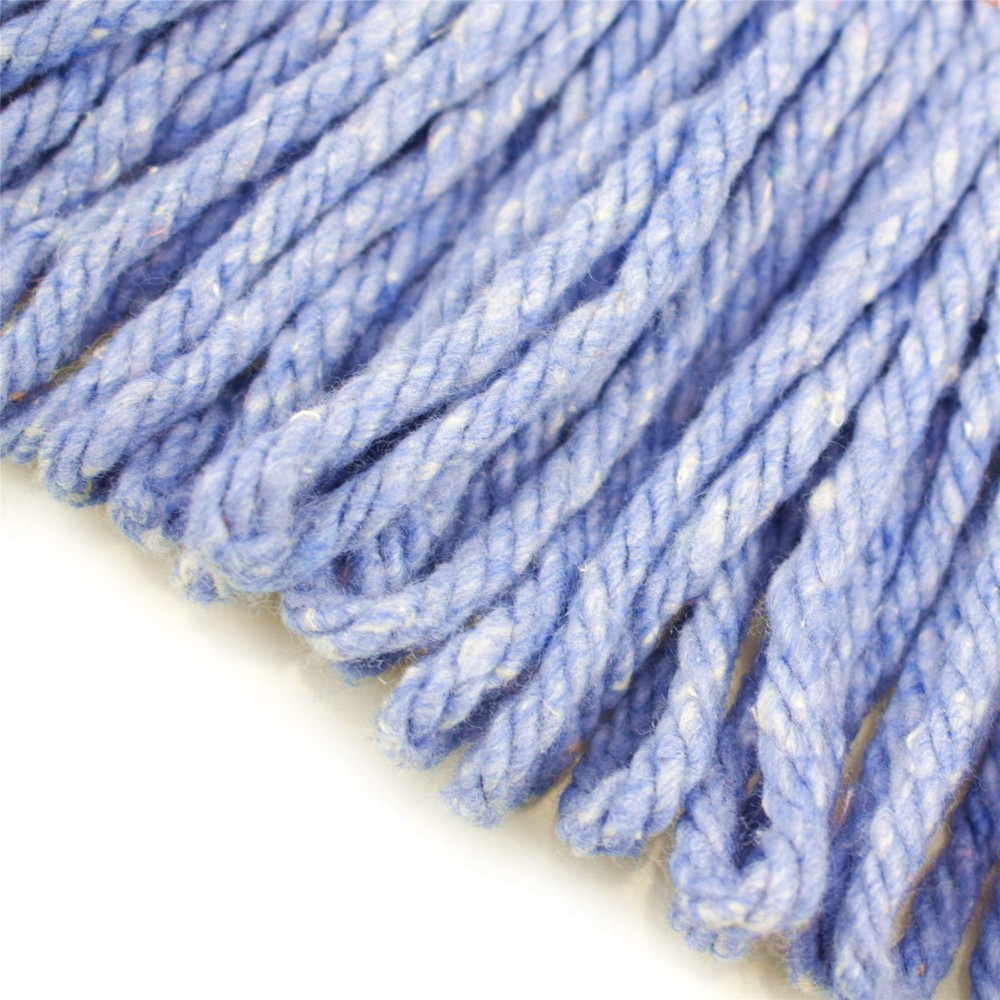 Loop End Mop Refill, Industrial Grade Cotton, Medium 1, Blue