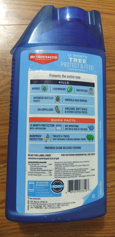 BioAdvanced Tree and Shrub 12 Month Protect & Feed, 32 oz
