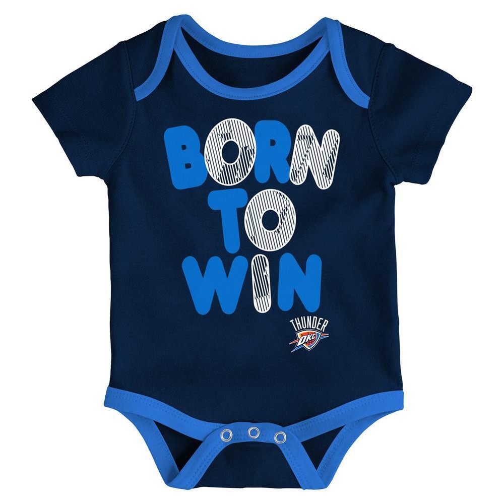 Oklahoma City Thunder Infant Creeper Set Lil Tailgater 3 Pack