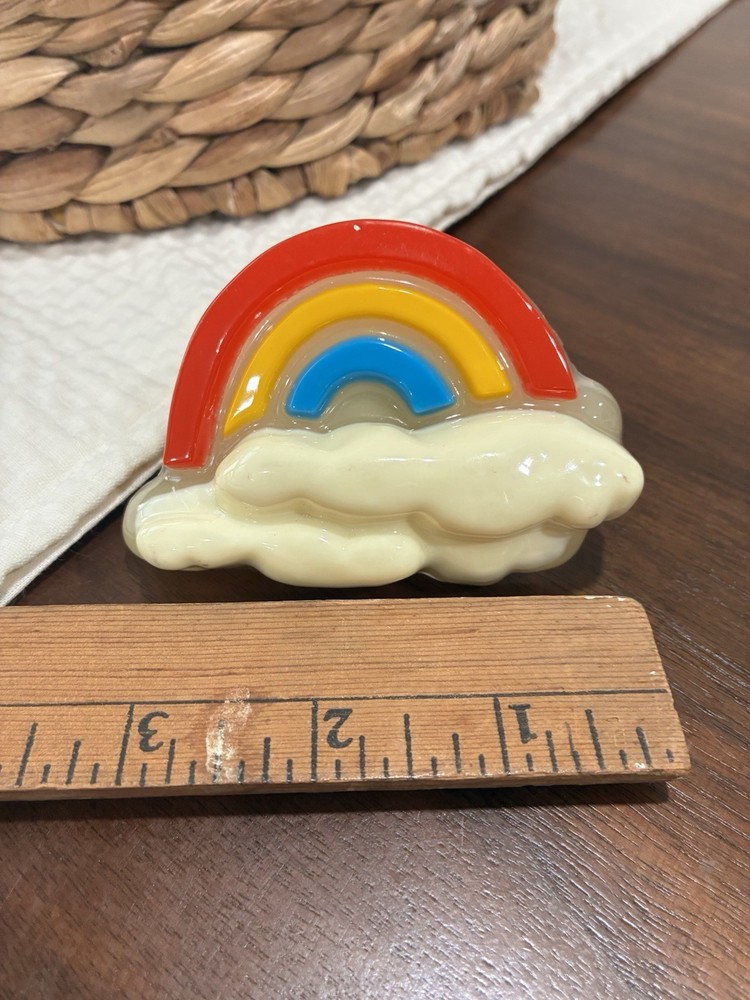 Vintage Lucite Rainbow & Clouds Nightlight - Works!