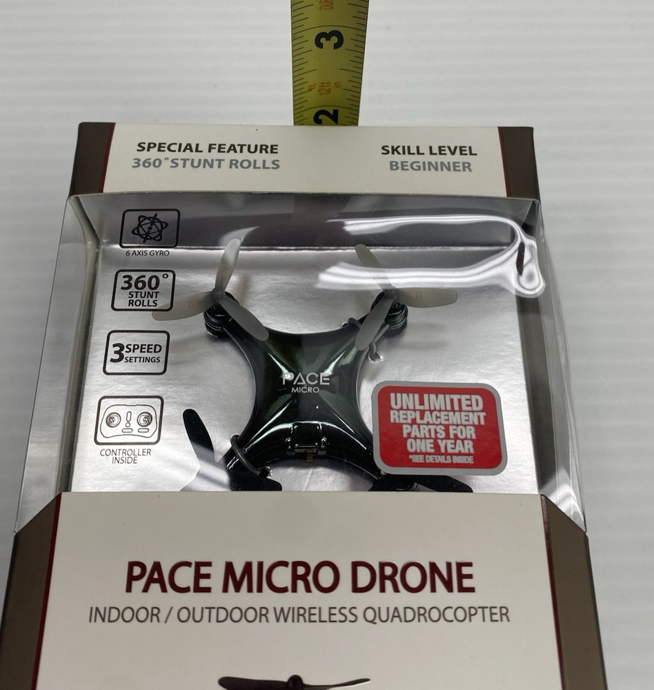 Micro Drone Propel Navigator Pace Wireless Quadcopter Beginner Stunt Drone Black