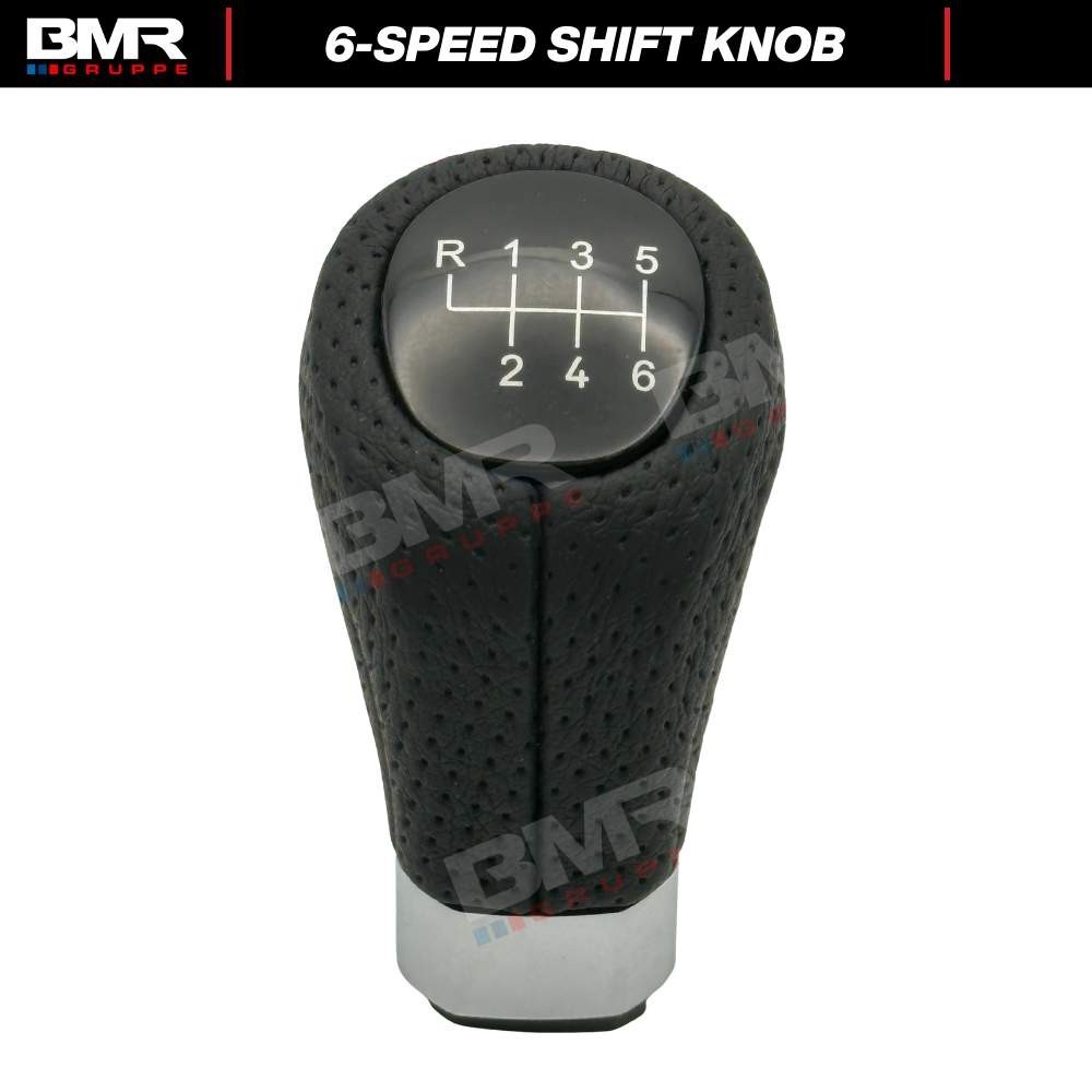 6 Speed Shift Knob Gaiter Boot Black Leather for BMW 1-Series E82 E87 E88 E81
