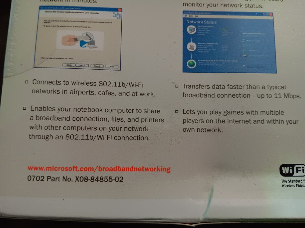 microsoft Wireless - Notebook Adapter MN-520 NEW