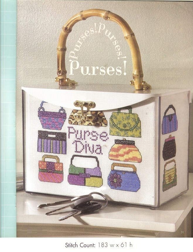 PURSES! PURSES! PURSES! -   CROSS STITCH  PATTERN     HM - WYQ