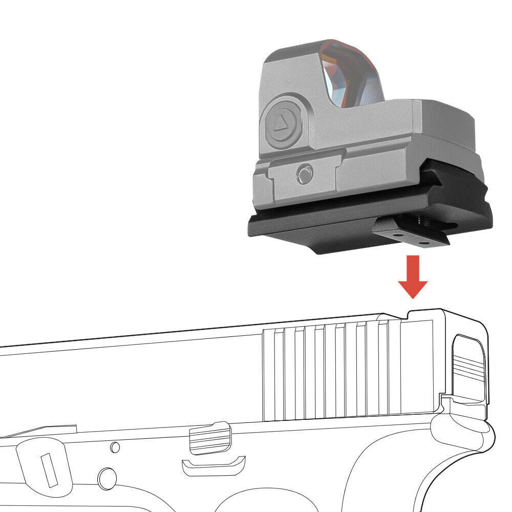 Aluminum Universal for Glock Red Dot Scope Base w/20MM Rail Mount