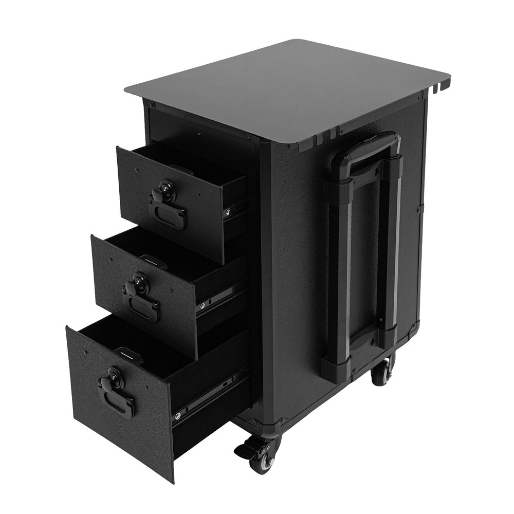 Cosmetic Storage Box Multi Function Makeup Case Rolling Luggage Suitcase 44.09lb