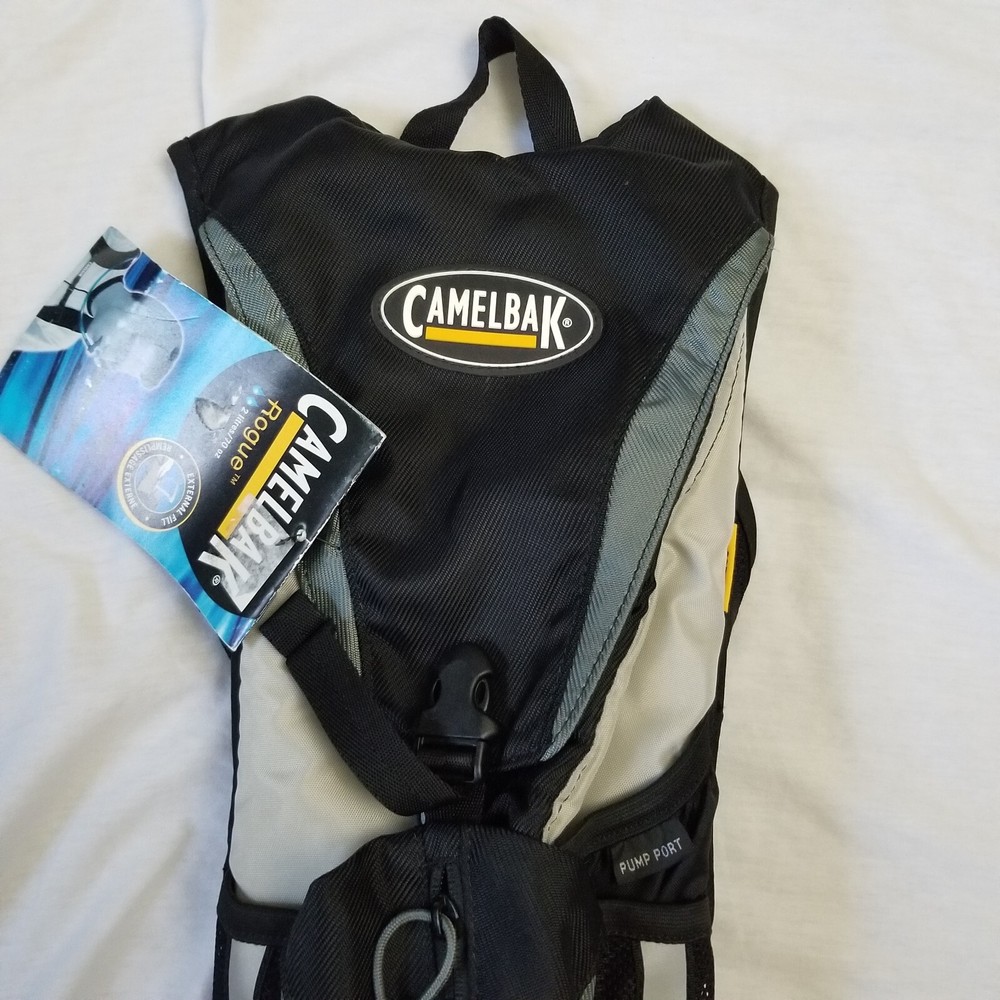 Camelbak Rogue Hydration Pack 70oz 2L Black Gray Hiking BACKPACK ONLY NO BLADDER