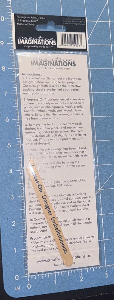 Creative Imaginations Rub-Ons Transfers Studio Basics 101 - Birthday