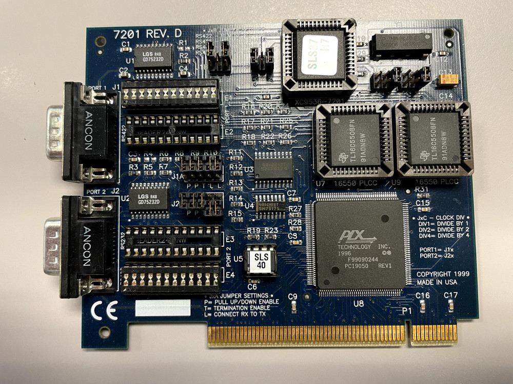 Sealevel Systems 7201 Rev D - PCI  Card - Used
