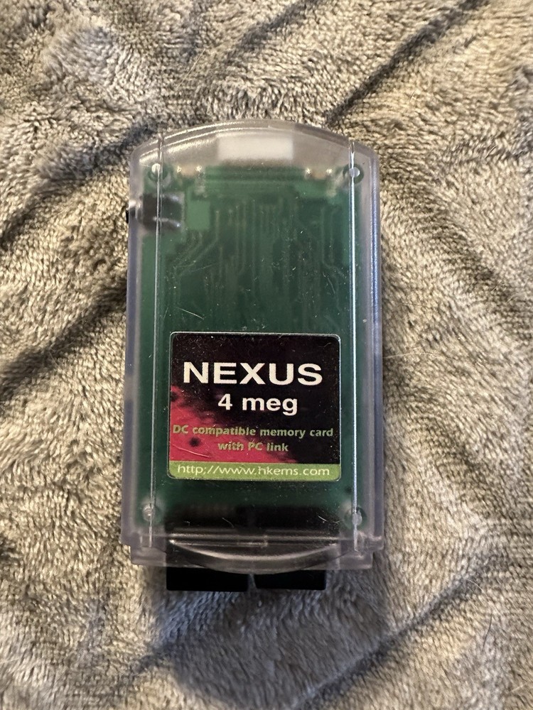 Nexus 4MB 4 Meg Clear For Sega Dreamcast Memory Card Only