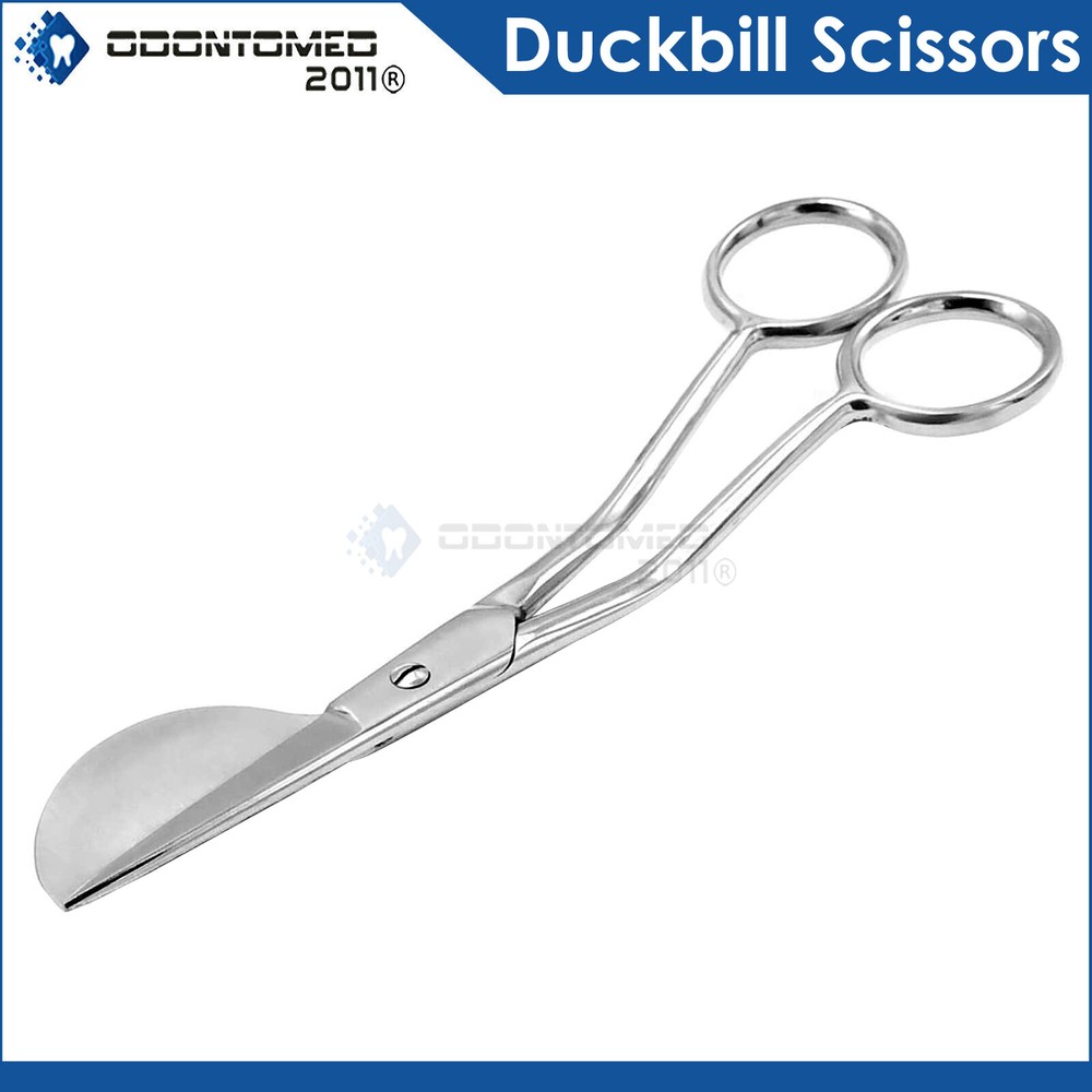 Full 6'' Stainless Applique Duckbill Scissors Blade with Offset Handle DS-1311