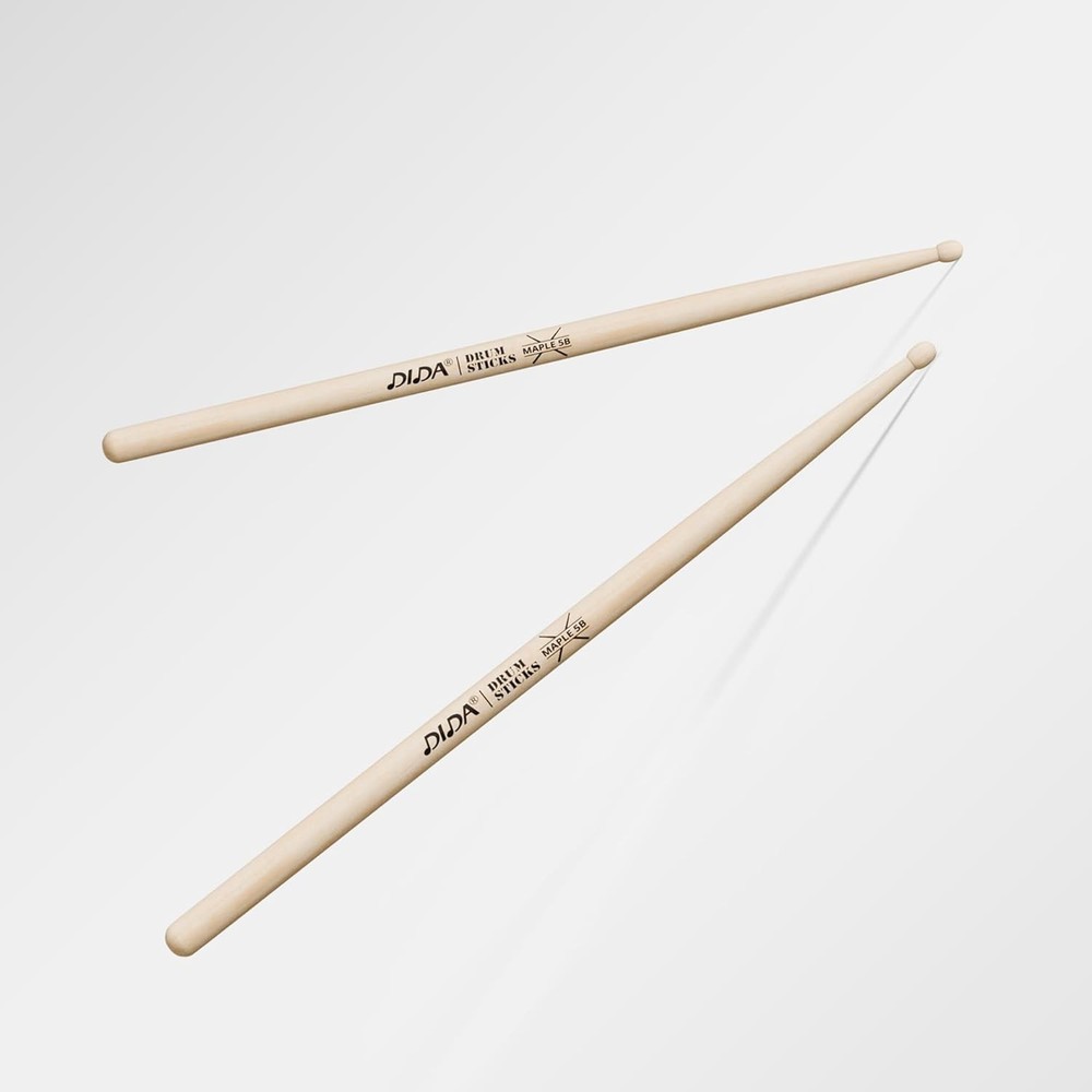 Drum Sticks, Drumsticks for Drum, Maple Wood Drumsticks, Tip 5b, 1 Pair