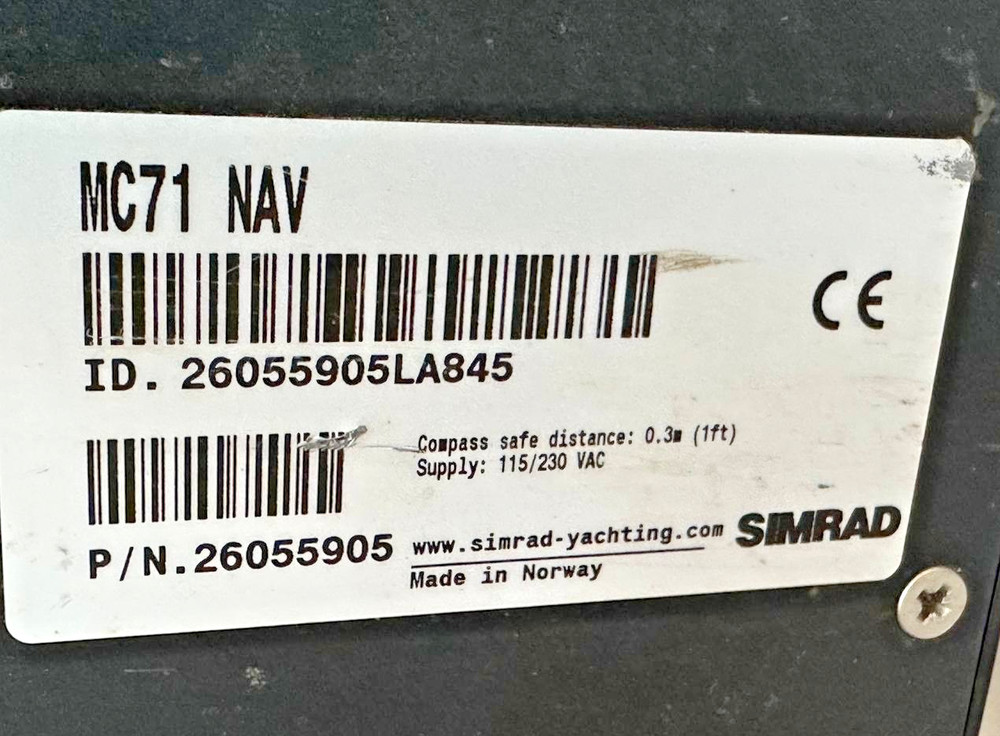 SIMRAD MC71 NAV Marine Navigation Computer Unit Autopilot Control Norway