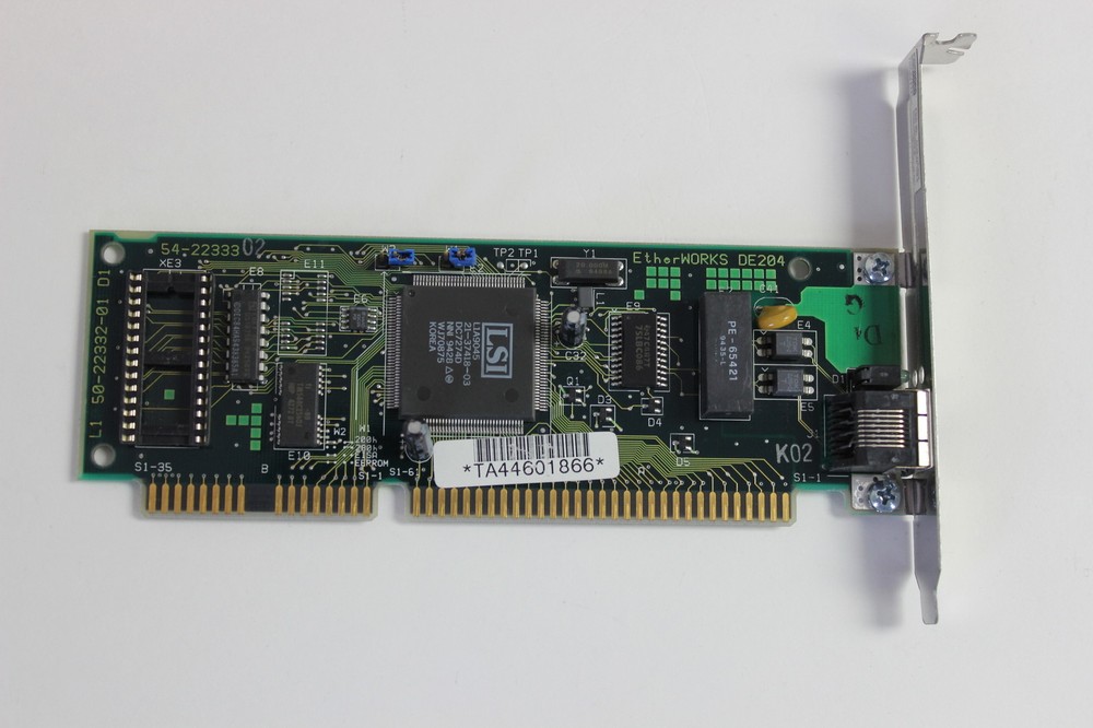 DEC DIGITAL DE204 ETHERWORKS ISA ETHERNET ADAPTER WITH WARRANTY
