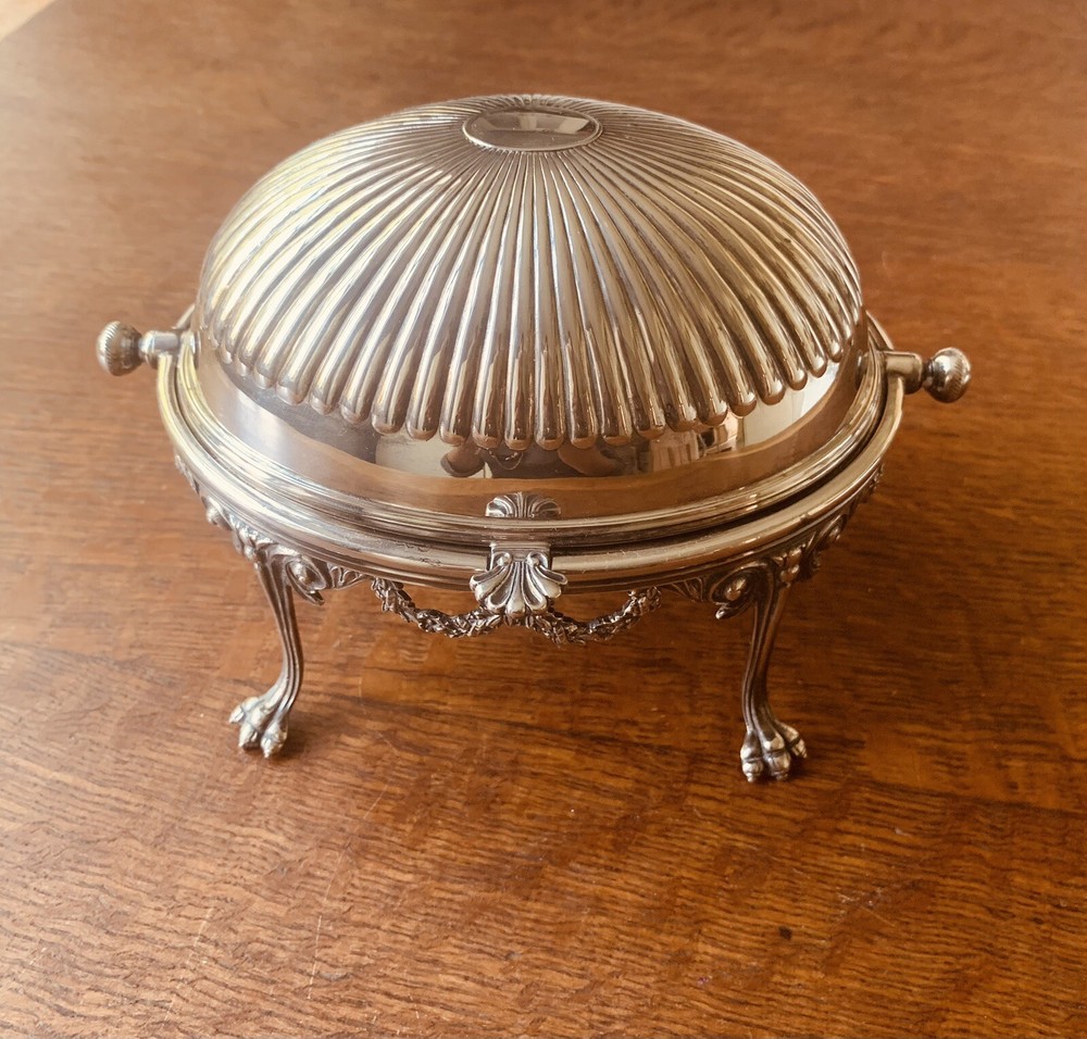 Antique EPNS Silver Plated Two-handled Entree Dish