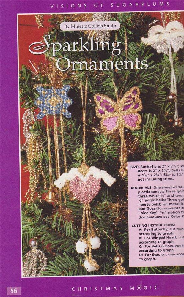 OOP!!VTG!!HB PLASTIC CANVAS CHRISTMAS MAGIC 58 PROJECTS