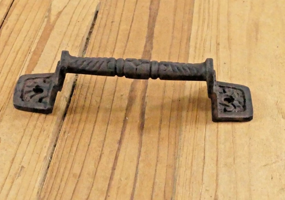 16 Cast Iron Rust Barn Handle Gate Pull Shed Door Handles Fancy Drawer Pulls