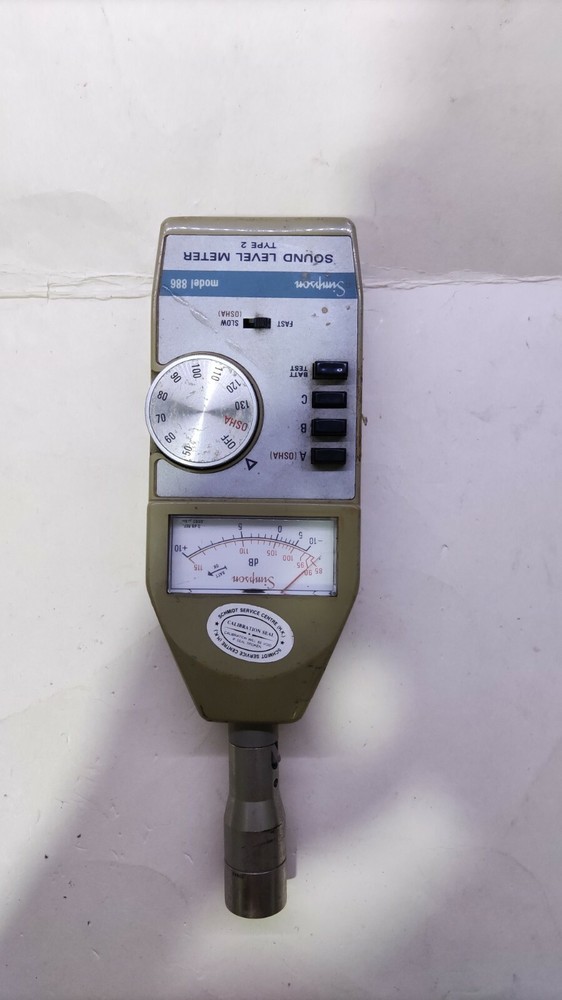 NOT working Simpson 886 sound level meter