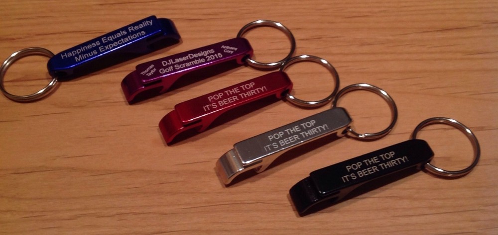 Qty 30 - Personalized Key Chain Bottle and Can Opener