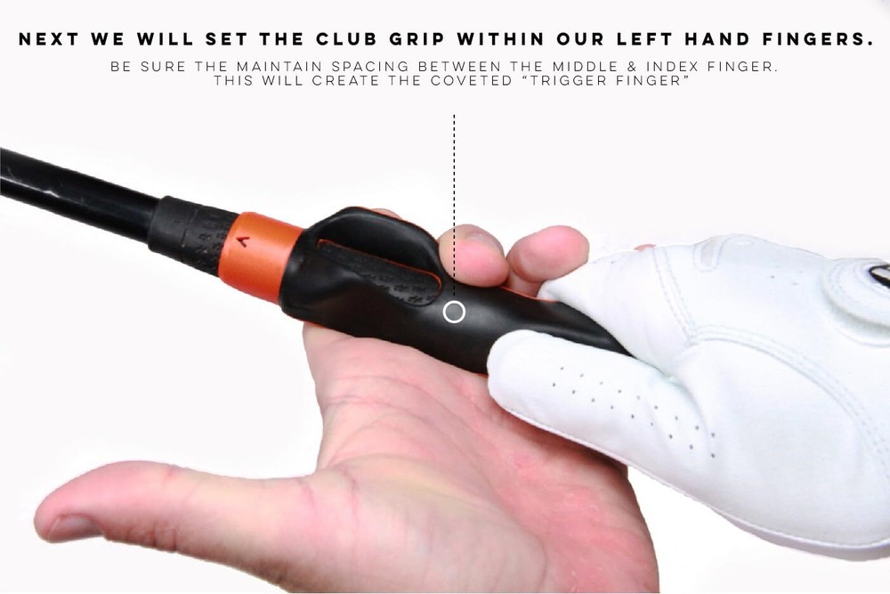 Left-Handed Golf Grip Trainer for Improved Hand Positioning - Swing Aid