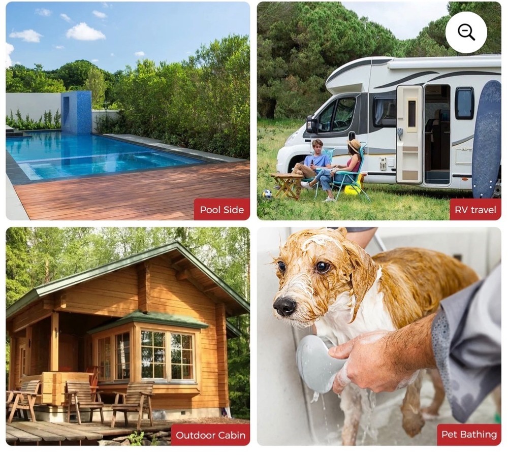 Camplux 2.64 GPM Portable Propane Tankless Water Heater Outdoor Camping RV Showe