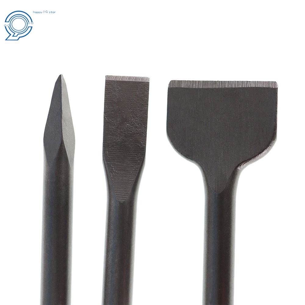 Includes Point Chisel + 20mm & 40mm Flat Chisel 6-Piece SDS Plus Chisel Set