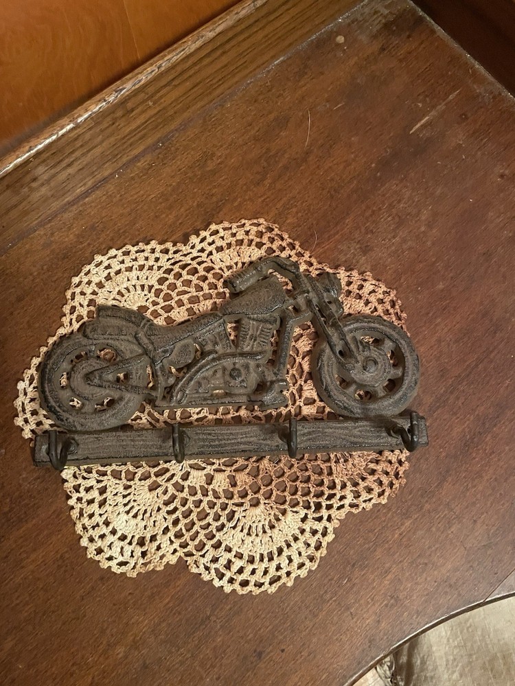 iron motorcycle key rack vintage