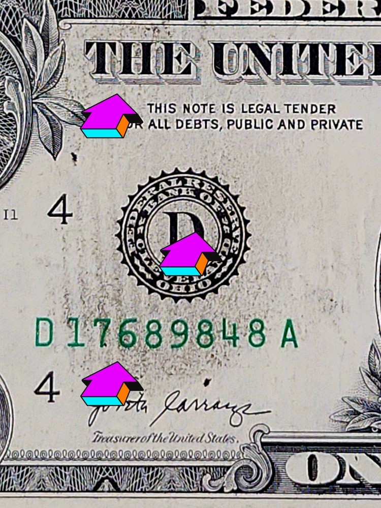 ERROR INK SMEAR NOTE $1
