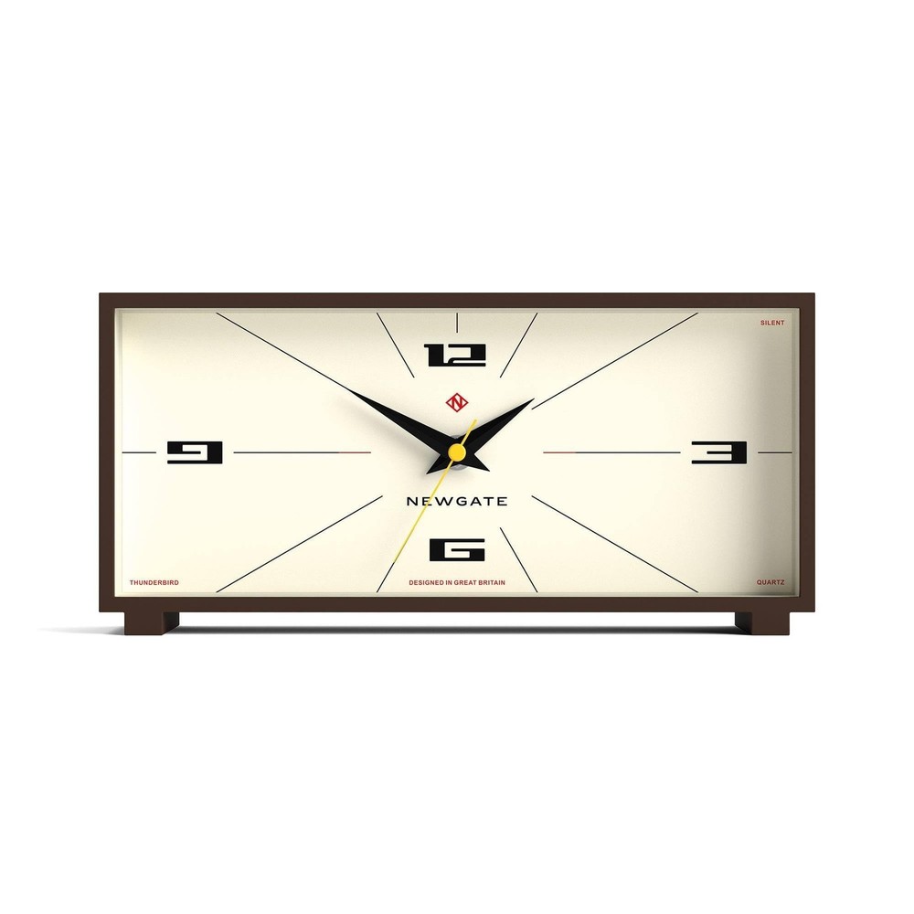 NEWGATE® Thunderbird Desk Clock | Retro Contemporary Rectangular Design | M