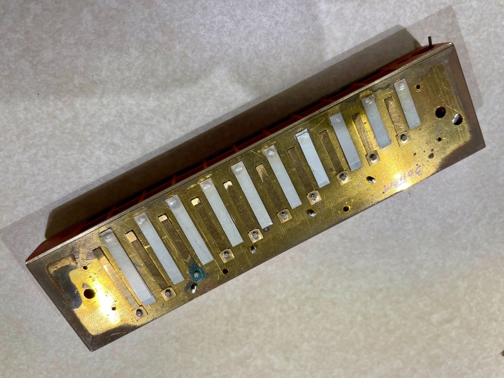 Harmonica Hohner 260, key of G. cleaned & customized