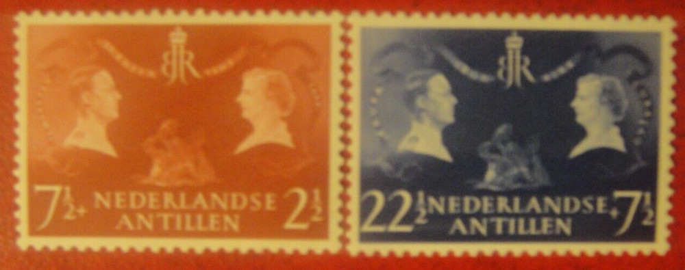 Netherlandse Antilles 1955. Royal Visit. MUH