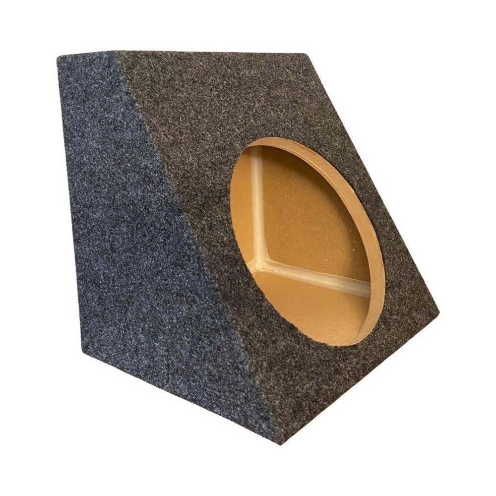 8” Sealed Hatchback Angled Truck Box Speaker Enclosure MDF-Gray