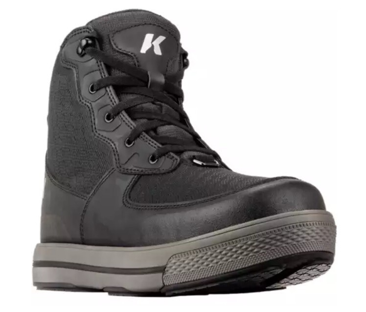 SIZE #11 KORKERS STEALTH SNEAKER WADING BOOT -HYPERLITE, QUICK DRAIN, FIXED SOLE
