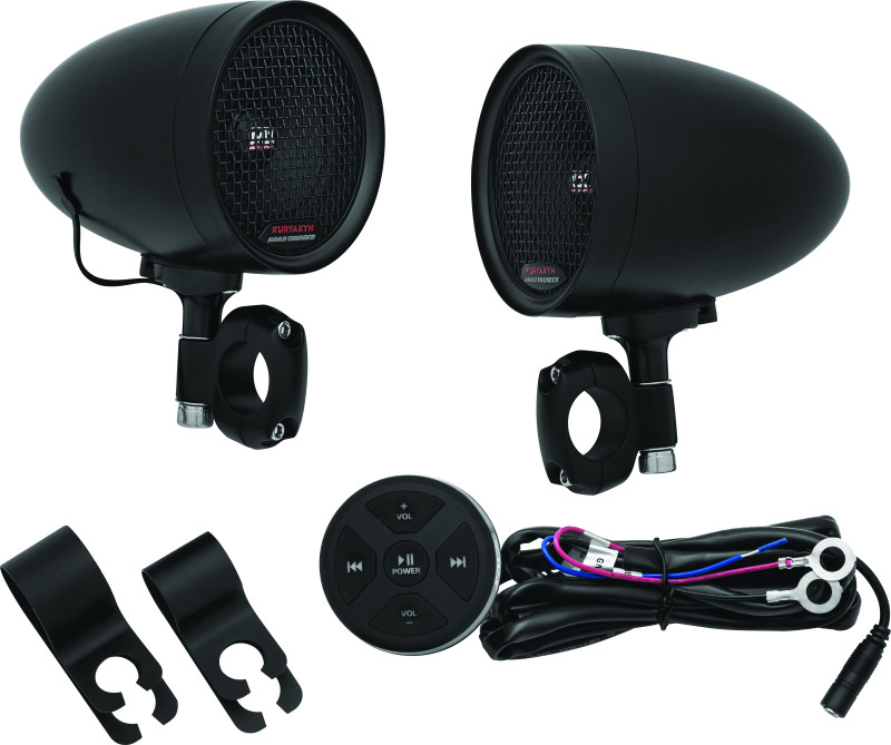 Kuryakyn Road Thunder Speaker Pods Bluetooth Audio Controller for Motorcycles