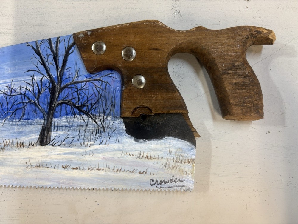 Hand Painted Saw