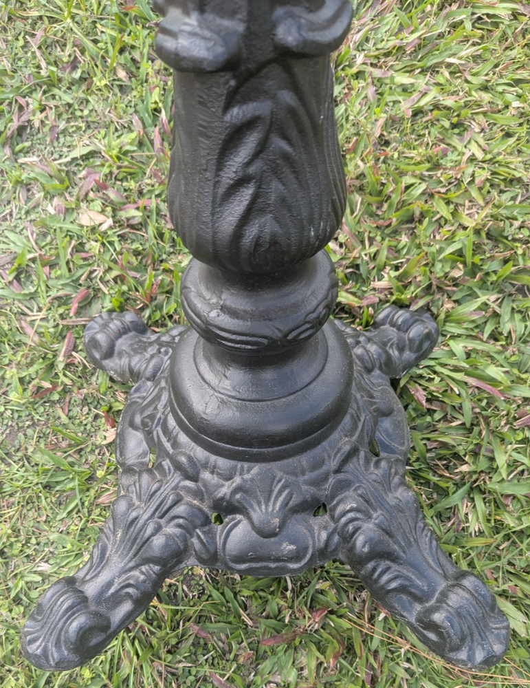 Vintage Cast Iron Industrial Bistro Table Base Solid